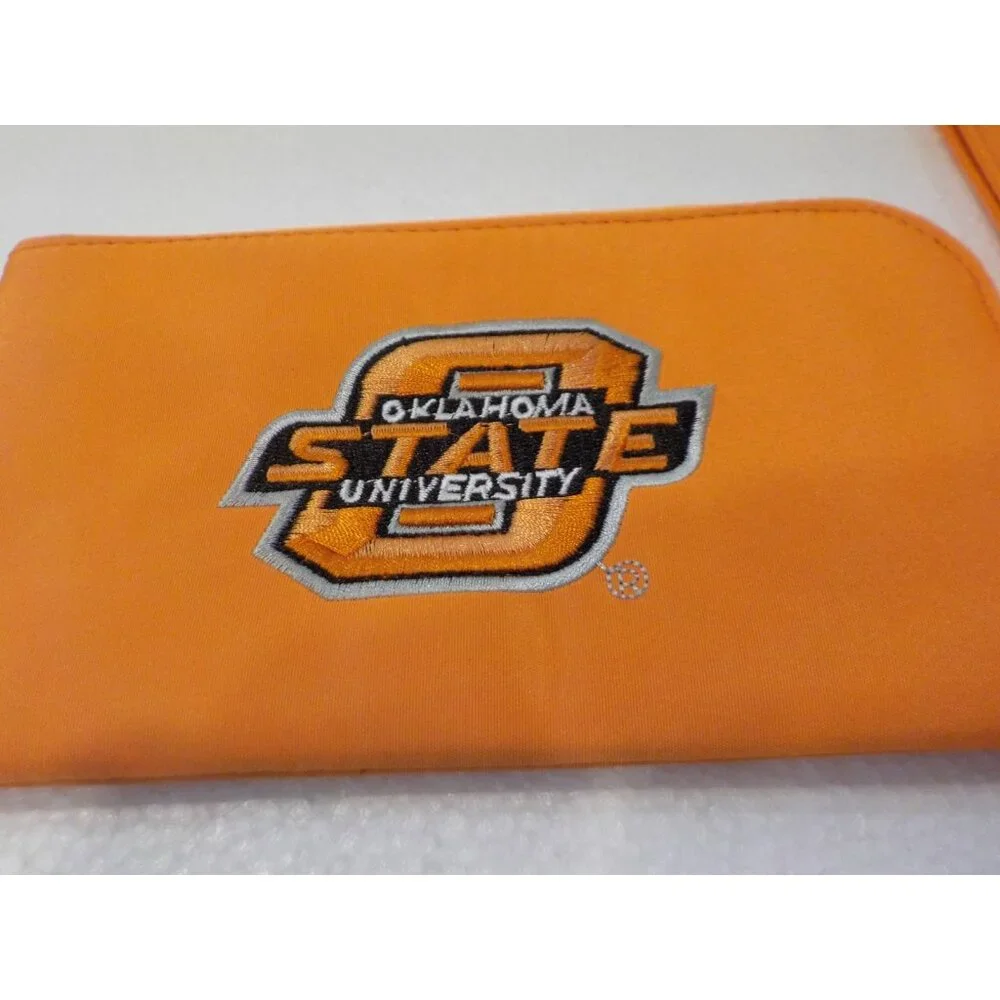 NWT Oklahoma State University ID Wallet Cell Phone Case Orange Wristlet Purse